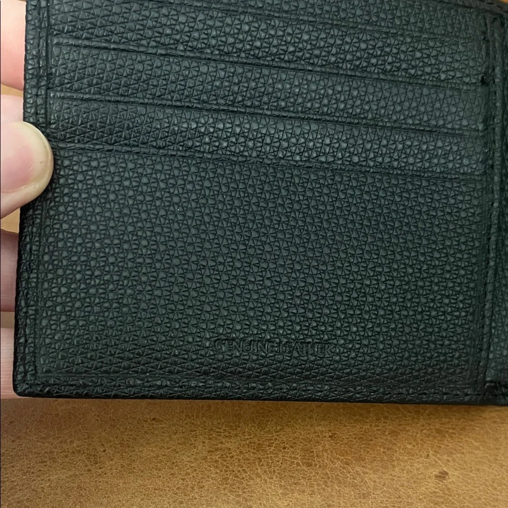 Giorgio Armani Black Textured Card Holder